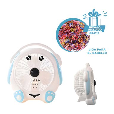 VENTILADOR DE MESA RYBIU TE29789 RESPIRADERO ESCRITORIO MULTICOLOR + GIFT STICKERS - 3