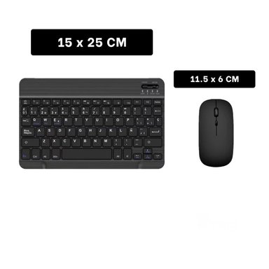 TECLADO INALÁMBRICO RYBIU COMPLEMENTOS COMPUTADORA EN NEGRO + POST-IT ADHESIVOS TE29868 - 4