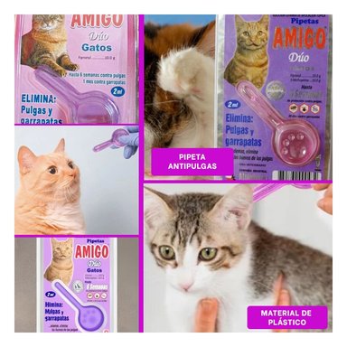 GOTERO GATOS RYBIU FELINO EFECTIVO EN MORADO + LIGAS REGALO - 5