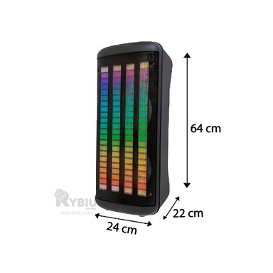 BOCINA RYBIU INTERACTIVA COLOR NEGRO 8'' + REGALO STICKERS KTS-1760 - 5
