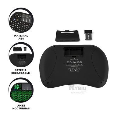 DISPOSITIVO BLUETOOTH RYBIU GAMERS EN COLOR NEGRO + GIFT STICKERS TE31589 - 3