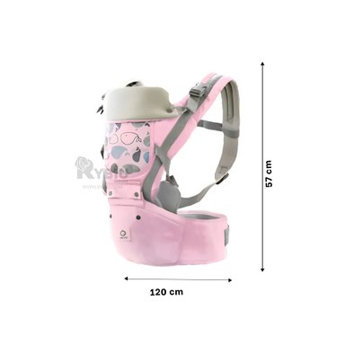 MORRAL RYBIU TIERNO BALLENITA ROSADO + BANDERITAS ADHESIVAS - 5