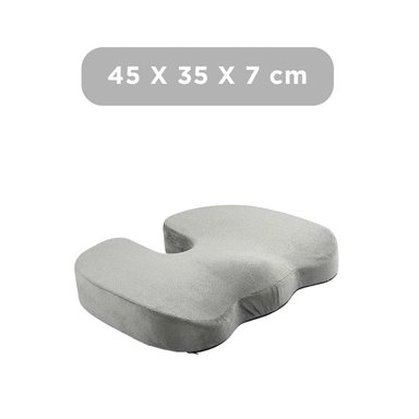 ASIENTO COMODO CON GEL BLANCO Y FUNDA PLOMO Y+PAPEL REGALO - 4