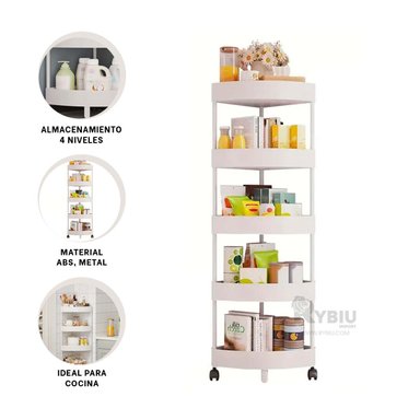 REPISA RYBIU HO29448 BLANCO ORGANIZADORA 5 ALTURAS + REGALO STICKERS - 4