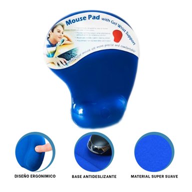 ALFOMBRILLA HARDWARE LIGERO EN AZUL Y+BANDERITAS ADHESIVAS - 3