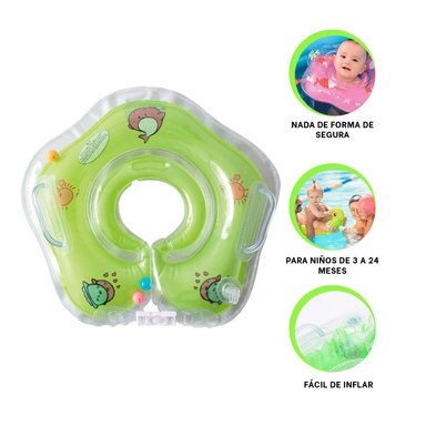 SALVAVIDAS FACIL USO EN VERDE Y+REGALO LIGAS PARA PEINAR - 3