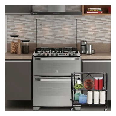 ESTANTE RYBIU HO30748 NEGRO PRACTICO ORGANIZAR + REGALO STICKERS - 2