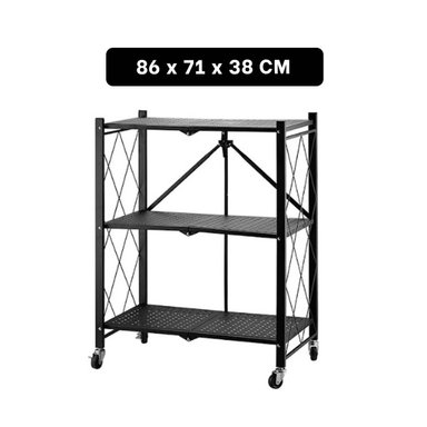 ESTANTE RYBIU HO30748 NEGRO PRACTICO ORGANIZAR + REGALO STICKERS - 4