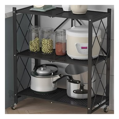 MUEBLE RYBIU HO30748 NEGRO SOFISTICADO + BANDERITAS ADHESIVAS - 2