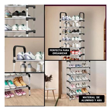 ORGANIZADOR RYBIU HO30846 NEGRO BONITO ZAPATO 7 NIVELES + LIGAS REGALO - 5