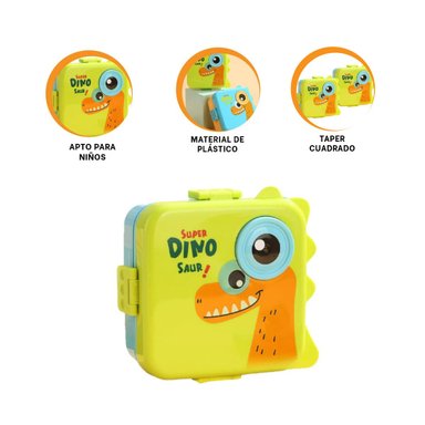 LONCHERA DE DINOSAURIO 1600ML VERDE Y+GIFT MINIAGENDA - 2