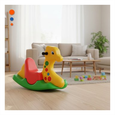 PACK2 MECEDORA DE PELUCHE CON COLORES LLAMATIVOS PARA ATRAER LA ATENCION DEL INFANTE - 2