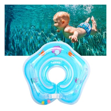 PACK6 COLLAR FLOTANTE CELESTE DE CUELLO 66 X 44 CM PARA PISCINA FAMILIAR - 5