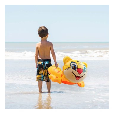 PACK4 INFLABLE DE AGUA CON FORMA DE TIGRE Y ASA PARA BEBE PARA PISCINA Y+REGALO STICKER - 3