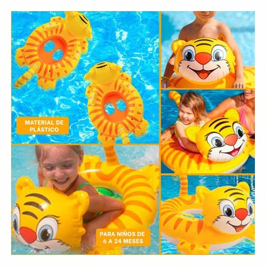 PACK12 INFLABLE INFANTIL CON FORMA DE TIGRE Y ASA PARA JUEGOS ACUATICOS Y+PAPEL REGALO - 2