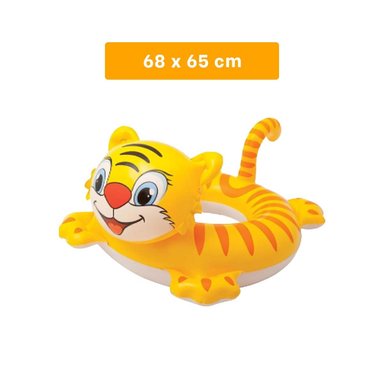 PACK12 INFLABLE INFANTIL CON FORMA DE TIGRE Y ASA PARA JUEGOS ACUATICOS Y+PAPEL REGALO - 4