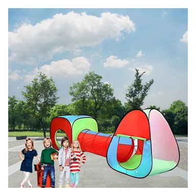PACK4 CARPA RAPIDA DE NIÑO DE CAMPO 3 PIEZAS MG-H8010 EB PARA JUEGOS Y+PAPEL REGALO - 2