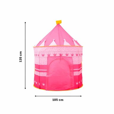 PACK2 TIENDA PORTATIL DE NIÑA DE CAMPO MG-LZ801 ROSADO PARA CAMPING Y JUEGOS Y+PAPEL REGALO - 4