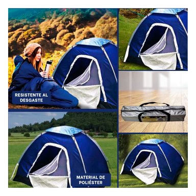 PACK2 CARPA PARA ACAMPA DE 4 PERSONAS Y+BANDERITAS ADHESIVAS - 3