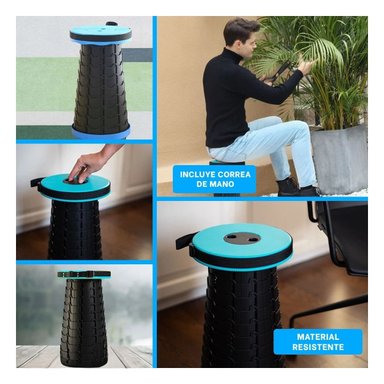PACK6 PLATAFORMA DE ASIENTO COMPACTA CON SEGURO PARA TRANSPORTAR TURQUEZA Y+PAPEL REGALO - 3