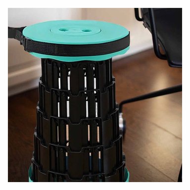 PACK4 ASIENTO PORTATIL PLEGABLE CON DOS SEGUROS PARA CASA Y EVENTOS VERDE NEGRO - 5