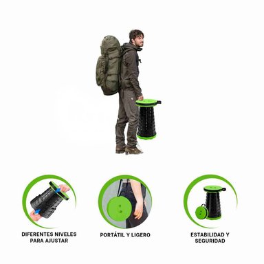 PACK5 ASIENTO COMPACTO Y UTIL VERDE Y+REGALO STICKERS - 2