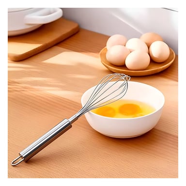 PACK6 BATIDORA MANUAL DE COCINA PLATEADO Y+REGALO AGENDITA - 4