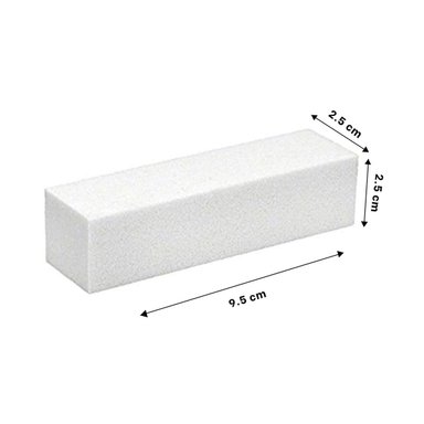 PACK6 ACCESORIO BLANCO DE UÑAS BLOQUE PARA MANICURE - 4
