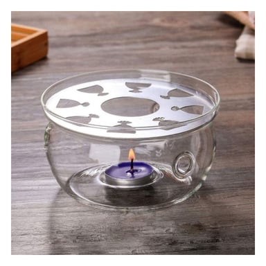 SOPORTE DE COLOR TRANSPARENTE PARA MESA CON PLACA DE ACERO Y TETERA - 1