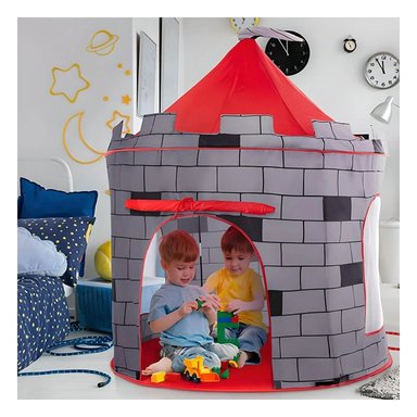 PACK2 REFUGIO DE NIÑO DE CAMPO MG-801 EB ROJO PARA JUEGOS INFANTILES Y+REGALO STICKER - 3