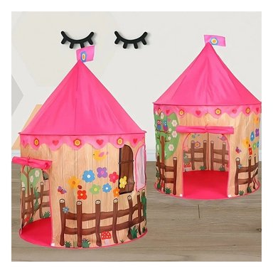 PACK4 TOLDO COMPACTO DE NIÑO DE CAMPO MG-801 EB ROSADO PARA USO EXTERIOR Y+REGALO STICKER - 5