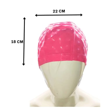 PACK4 CASCO DE NATACION ROSADO DE TELA PARA PISCINA Y CABELLO SECO - 4