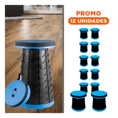 PACK12 APOYO VERSATIL PARA SALA OFICINA TERRAZA Y HOGAR AZUL Y+REGALO STICKER - 1