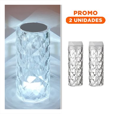 PACK2 SISTEMA AROMATICO HUMIDIFICADOR INTELIGENTE 1L CRISTAL CON LED SUAVE - 1