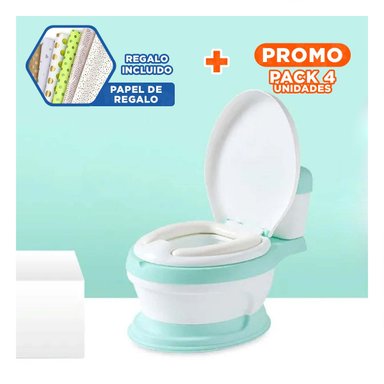 PACK4 PRACTICO INFANTIL VERDE PARA CASA CON USO DIARIO Y DISENO FUNCIONAL Y+PAPEL REGALO - 1