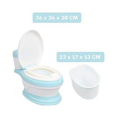 PACK2 HIGIENICO INODORO INFANTIL CELESTE PARA ENTRENAMIENTO PRACTICO EN HOGAR Y+PAPEL REGALO - 4