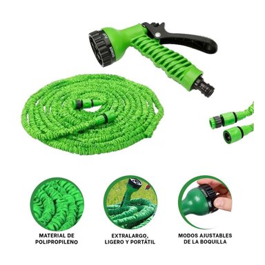 PACK6 ACCESORIO DE RIEGO EXPANDIBLE DE 60 METROS PARA JARDIN VERDE Y+REGALO STICKER - 2