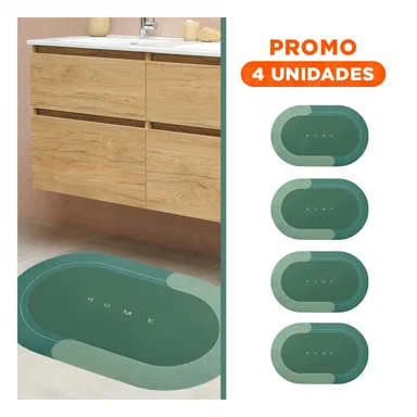 PACK4 TAPIZ SUAVE HOME VERDE MATERIAL RESISTENTE Y LIGERO PARA USO DIARIO Y+REGALO STICKER - 1
