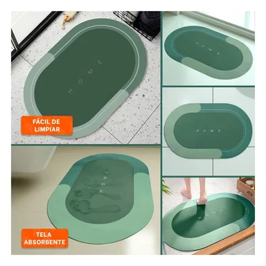 PACK4 TAPIZ SUAVE HOME VERDE MATERIAL RESISTENTE Y LIGERO PARA USO DIARIO Y+REGALO STICKER - 2