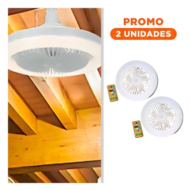 PACK2 LUMINARIA LUZ LED 30 W E27 E26 CON CONTROL REMOTO BLANCO PARA CASA - 1