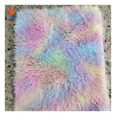 PACK4 ALFOMBRILLA MULTICOLOR RECTANGULAR DIMENSIONES 40X60CM PELUCHE Y+REGALO STICKER - 5