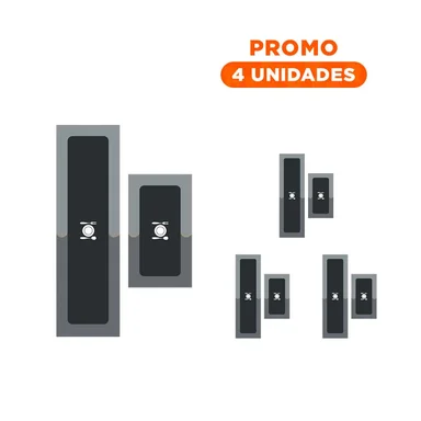 PACK4 ACCESORIO DE PISO ANTIDESLIZANTE PARA COCINA Y USO COTIDIANO NARANJA Y+REGALO STICKER - 1