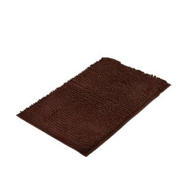 TAPIZ RECTANGULAR SUAVE DE PISO MICROFIBRA 40X60CM MARRON PARA CASA Y+REGALO STICKER - 3