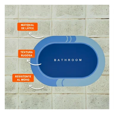 TAPETE OVALADO PARA HOGAR Y CASA CON USO DIARIO EN DORMITORIO SALA CELESTE Y+REGALO STICKER - 5