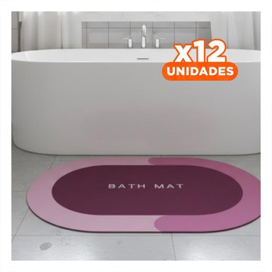PACK12 TAPIZ OVALADO ROSADO PARA USO INTERIOR EN CASA Y HOGAR CON SENSACION SUAVE - 1