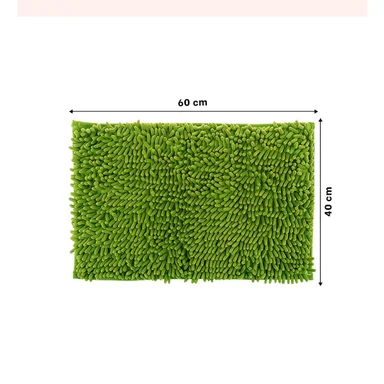 PACK4 DISEÑO RECTANGULAR DE MICROFIBRA VERDE LIMON 40 X 60 CM - 4