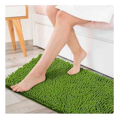 PACK4 DISEÑO RECTANGULAR DE MICROFIBRA VERDE LIMON 40 X 60 CM - 5