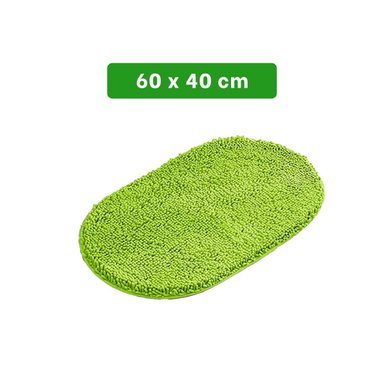 PACK12 PROTECCION OVALADA DE PISO 40X60CM MICROFIBRA VERDE LIMON Y+PAPEL REGALO - 4