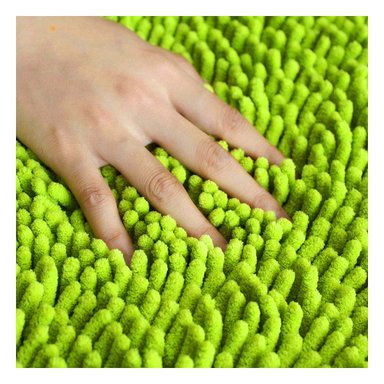PACK12 PROTECCION OVALADA DE PISO 40X60CM MICROFIBRA VERDE LIMON Y+PAPEL REGALO - 5