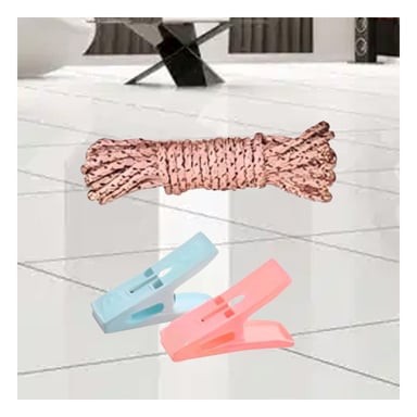 CLIPS DE PLASTICO CUADRADOS PARA ROPA MULTICOLOR CON CUERDA PARA CASA Y+POST IT - 3